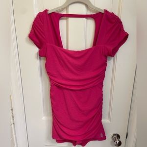 Free People One Piece Romper. Hot pink size small.